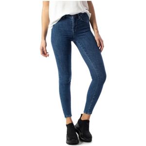 Only, Jeans, Dames, Blauw, L L34, Blauwe Skinny Jeans voor Vrouwen