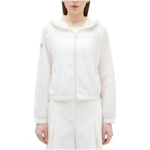 Duvetica, Jassen, Dames, Wit, S, Licht Ivoor Hooded Stretch Jas