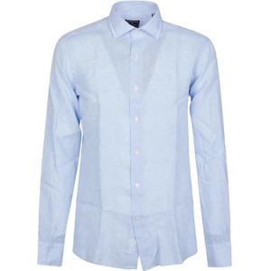 Orian, Slim Fit Overhemd Lange Mouwen Blauw, Heren, Maat:2XL