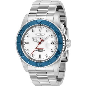 Invicta Watches, Accessoires, Heren, Grijs, ONE Size, Pro Diver Automatisch Horloge - Witte Wijzerplaat