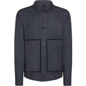 Rrd, Blauwe Overshirt Jas Blauw, Heren, Maat:L