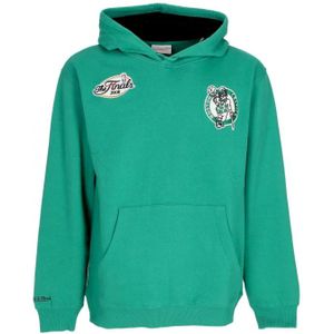 Mitchell & Ness, Sweatshirts & Hoodies, Heren, Groen, M, NBA Premium Fleece Vintage Logo Hoodie Paul Pierce