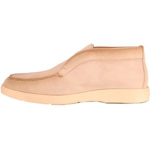 Santoni, Schoenen, Heren, Beige, 41 EU, Suède, Stijlvolle Loafer Open Walk Beige