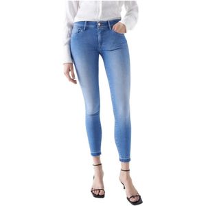 Salsa, Skinny Jeans Blauw, Dames, Maat:W26 L28