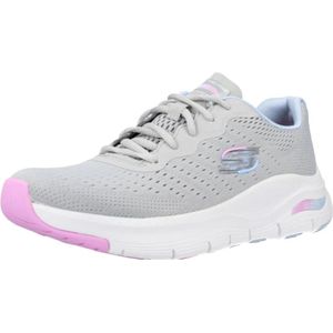 Skechers, Schoenen, Dames, Grijs, 36 EU, Stijlvolle Infinity Cool Damessneakers