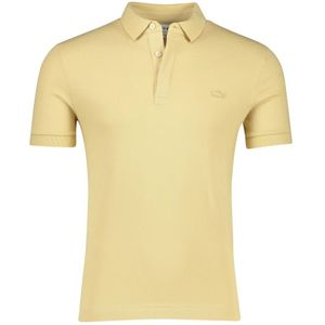 Lacoste, Tops, Heren, Beige, L, Katoen, Korte Mouw Camel Polo Shirt Regular Fit