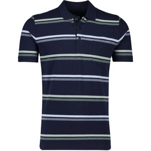 Pierre Cardin, Tops, Heren, Veelkleurig, XL, Katoen, Korte Mouw Donkerblauwe Polo Shirt