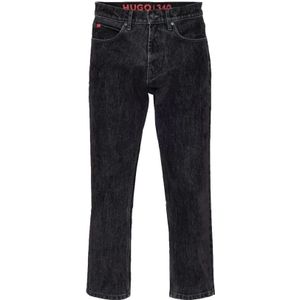 Hugo Boss, Jeans, Heren, Zwart, W36, Denim, Zwarte Denim Jeans voor Heren