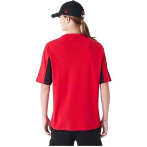 New Era, Tops, Heren, Rood, XL, NBA Mesh Panel T-shirt