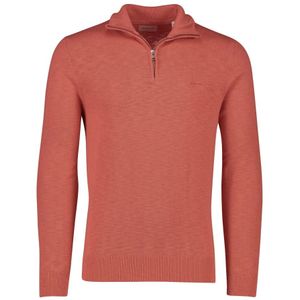 Gant, Truien, Heren, Oranje, XL, Katoen, Oranje Half Zip Sweater