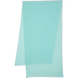 Alberta Ferretti, Heldere Blauwe Chiffon Crepe Sjaal Blauw, Dames, Maat:ONE Size