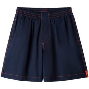 Sunnei, Elastic Short Pants Blauw, Heren, Maat:XS