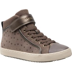 Geox, Schoenen, Dames, Grijs, 39 EU, Hoge Top Sneakers