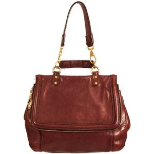 Dolce & Gabbana Pre-owned, Pre-owned, Dames, Rood, ONE Size, Leer, Tweedehands leren schoudertassen