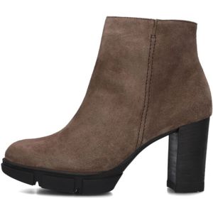 Paul Green, Schoenen, Dames, Bruin, 37 1/2 EU, Suède, Taupe Suède Enkellaarzen Stijlvol Trendy