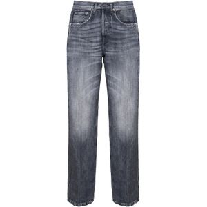 Dondup, Jeans, Dames, Blauw, W29, Katoen, Slim Fit Katoenmix Broek