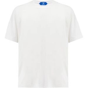 Kiton, Katoenen Crew-neck T-shirt voor warme dagen Wit, Heren, Maat:4XL