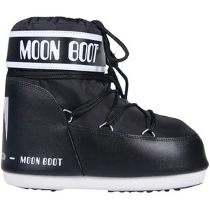 Moon Boot, Schoenen, Dames, Zwart, 42 EU, Nylon, Icon Lage Nylon Laarzen