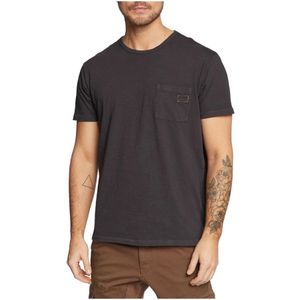 Guess, Regular Fit T-Shirt met Zak Grijs, Heren, Maat:M