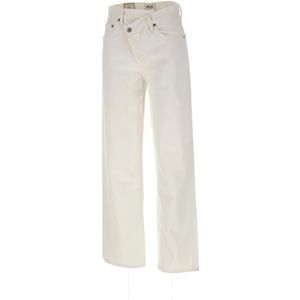 Agolde, Jeans, Dames, Wit, W24, Denim, Icon Denim Witte Jeans