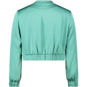 vera mont, Jassen, Dames, Groen, M, Stijlvolle Langarm Blouson Jas