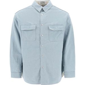 Dior, Casual Button-Up Shirt Blauw, Heren, Maat:M