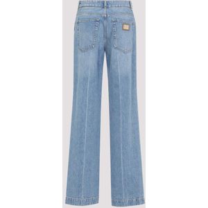 Dolce & Gabbana, Jeans, Dames, Blauw, 2Xs, Katoen, Blauwe Broek voor Vrouwen