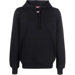 Diesel, Sweatshirts & Hoodies, Dames, Zwart, S, Zwarte Sweater Collectie