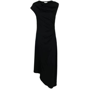 Calvin Klein, Kleedjes, Dames, Zwart, XS, Zwarte jurken voor vrouwen