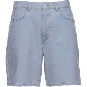 Amish, Korte broeken, Heren, Blauw, W31, Denim, Denim Bermuda Shorts voor Mannen