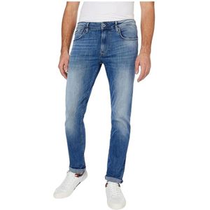 Pepe Jeans, Jeans, Heren, Blauw, W30 L32, Denim, Klassieke Straight Jeans