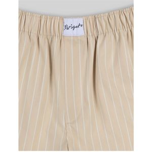 Axel Arigato, Korte broeken, unisex, Beige, S, Katoen, Gestreepte boxershorts