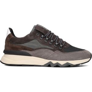 Floris van Bommel, Schoenen, Heren, Grijs, 46 1/2 EU, Suède, Grijze Lage Suède Sneaker