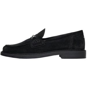 Filling Pieces, Loafer Suede Black Zwart, Heren, Maat:37 EU