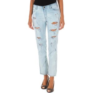 Met, Blauwe Denim Jeans Blauw, Dames, Maat:W28