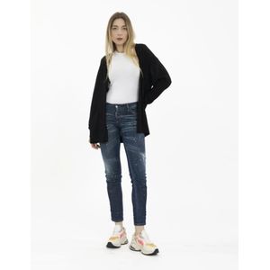 Dsquared2, Truien, Dames, Zwart, S, Wol, Lange Gebreide Cardigan