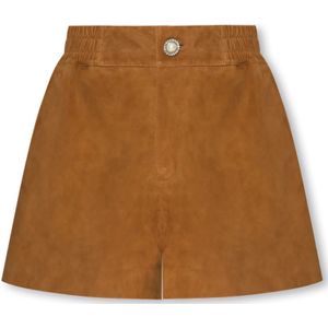 Custommade, Korte broeken, Dames, Bruin, S, Suède, Nida suède shorts