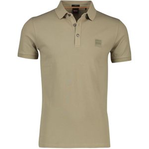 Hugo Boss, Tops, Heren, Beige, 5Xl, Katoen, Slim Fit Beige Katoenen Polo