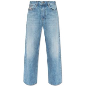 Diesel, Jeans, Dames, Blauw, W23 L32, Loszittende jeans 1996 D-Sire L.30