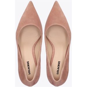 Lola Cruz, Schoenen, Dames, Roze, 38 EU, Suède, Suède puntige stilettohakken