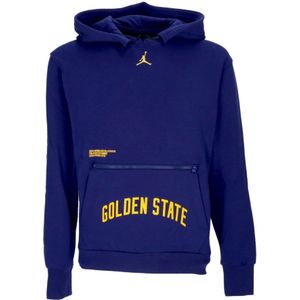 Jordan, NBA Courtside Statement Edition Fleece Hoodie Blauw, Heren, Maat:S