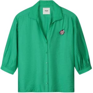 Pom Amsterdam, Blouses & Shirts, Dames, Groen, XL, blouses groen