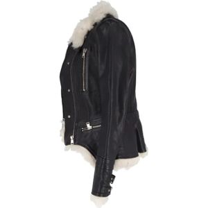 Alexander McQueen Pre-owned, Pre-owned, Dames, Zwart, S, Leer, Pre-owned Leather outerwear