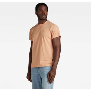 G-star, Tops, Heren, Oranje, S, Katoen, Nifous T-Shirt - Regular Fit, Ronde Hals, Korte Mouwen