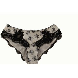 Dolce & Gabbana, Ondergoed, Dames, Veelkleurig, L, Katoen, Zijden Slip met Kant