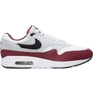 Nike, Air Max 1 Sneakers geïnspireerd door Parijse mode Rood, Dames, Maat:39 1/2 EU