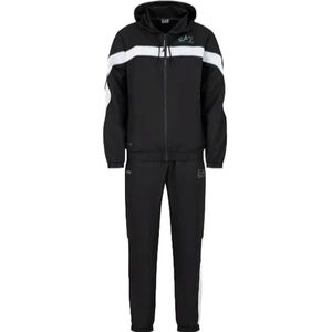 Emporio Armani Ea7, Sport, Heren, Zwart, M, Polyester, Zwart EA7 Ventus Trainingspak Set