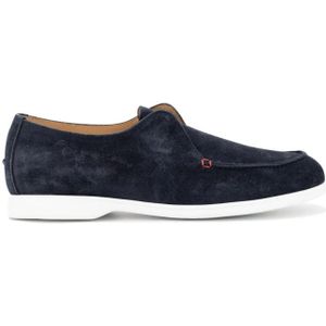 Kiton, Nachtblauwe Mocassins voor Heren Blauw, Heren, Maat:43 EU