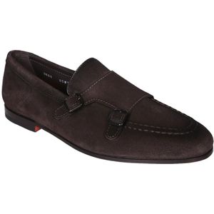 Santoni, Schoenen, Heren, Bruin, 41 EU, Bruine Loafer Schoenen voor Mannen