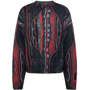 Carlo Colucci, Riccabona Oversize Pullover Rood, Heren, Maat:M